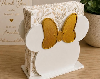 Minnie-Inspired Napkin Holder, 3D Printed Kitchen Organizer with Mouse Ears