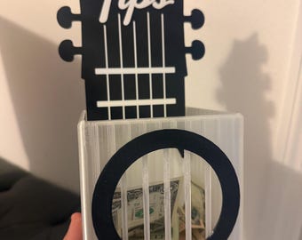 Guitar Tip Jar – Music Tip Box for Musicians, Bands & Live Performers