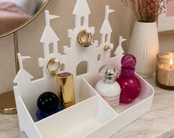 Castle Vanity Organizer – Elegant Bathroom & Vanity Storage