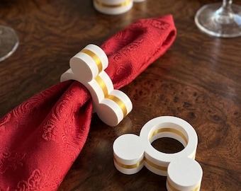 Mickey-Inspired Napkin Ring – Hand-Finished Decorative Table Organizer