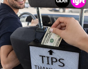 Tip Box – Uber Lyft Tip Jar for Rideshare