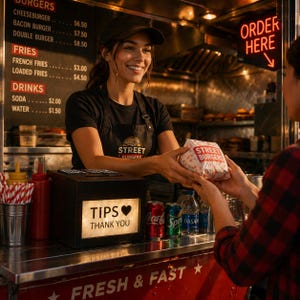 LED Tip Box Jar with Custom QR Codes