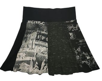 Saia feminina pequena média reciclada mini camiseta saia camiseta saia de ioga saias cintilantes Twinklewear