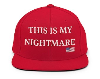 Gorra snapback roja estilo parodia MAGA