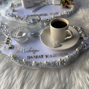 Söz Tepsisi Set | Ring Holder Tray Set for Söz, Nişan, Nikah - Wedding Ceremony Decor, Tepsi Seti, Turkish Tray