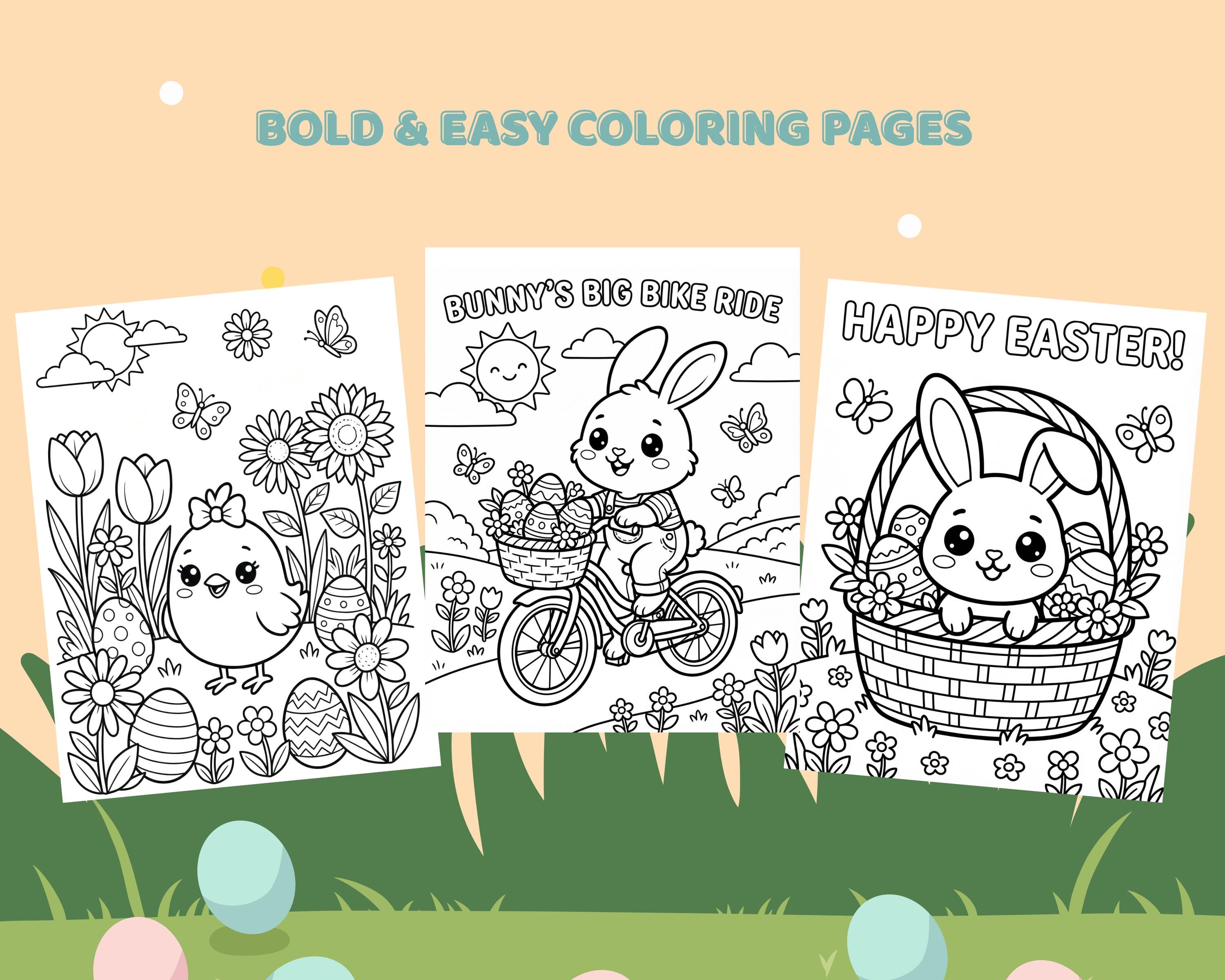 Easter Coloring and Activity Pages Bundle (digital Download) - Etsy