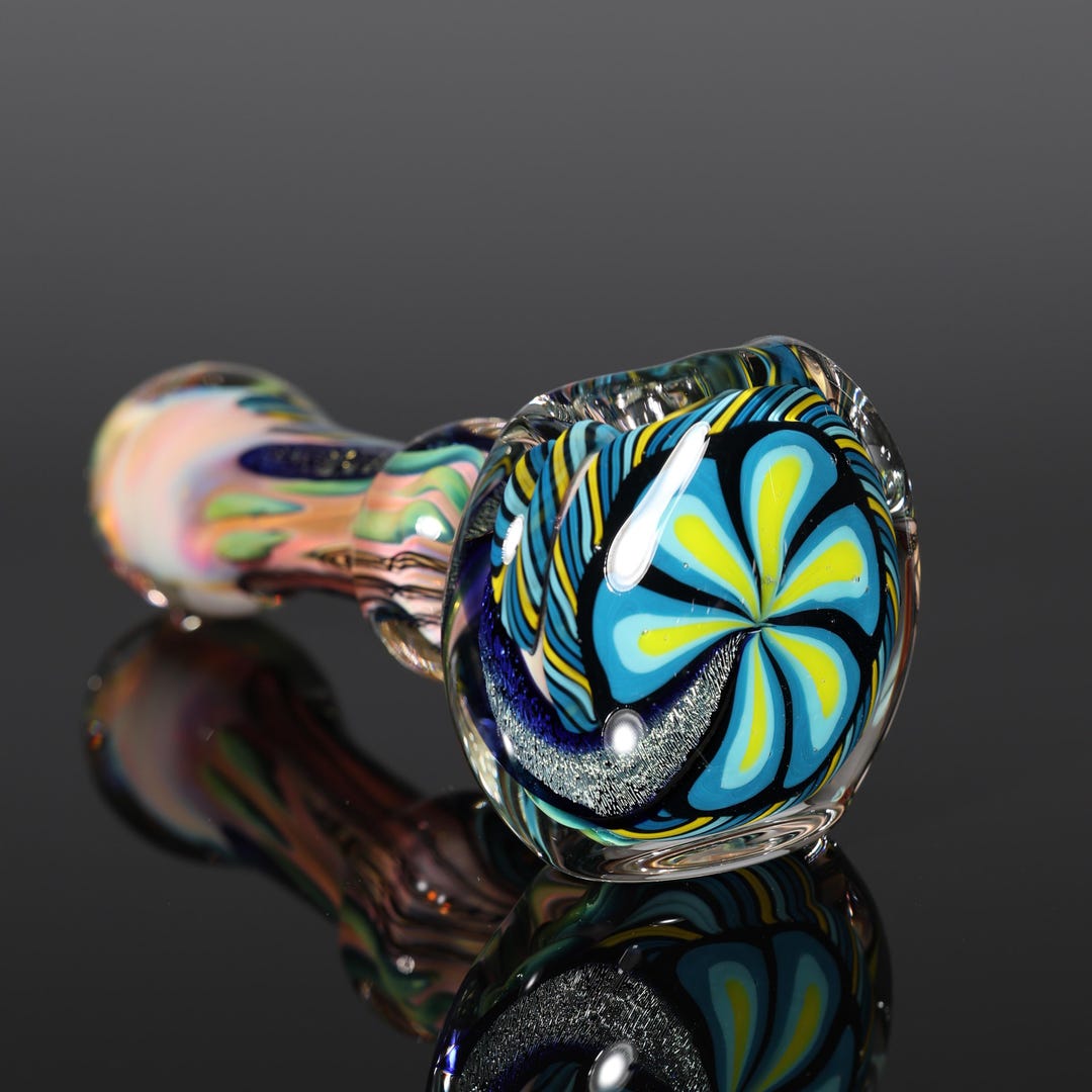Extra Thick Inside-out Color-changing Glass Pipe –dichroic Sparkle ...