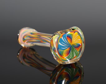 Handblown Inside-Out Color-Changing Glass Pipe – Thick, Durable
