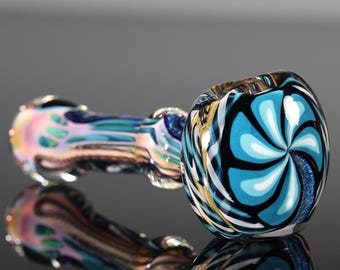 Extra Thick Inside-Out Color-Changing Glass Pipe –Dichroic Sparkle Thick, Durable