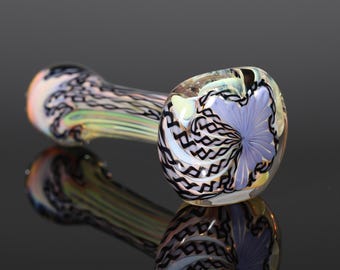 Handblown Inside-Out Color-Changing Glass Pipe – Thick, Durable