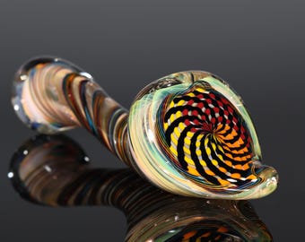 Handblown Inside-Out Color-Changing Glass Sherlock Pipe – Thick, Durable