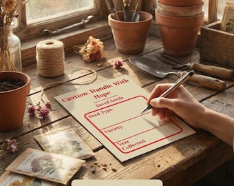 Printable Seed Organizing Cards – Sustainable Seed Saving System (Digital Download)