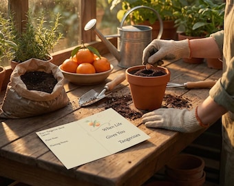 Tangerine Seed Bundle for Growing, Seed Saving, or Learning