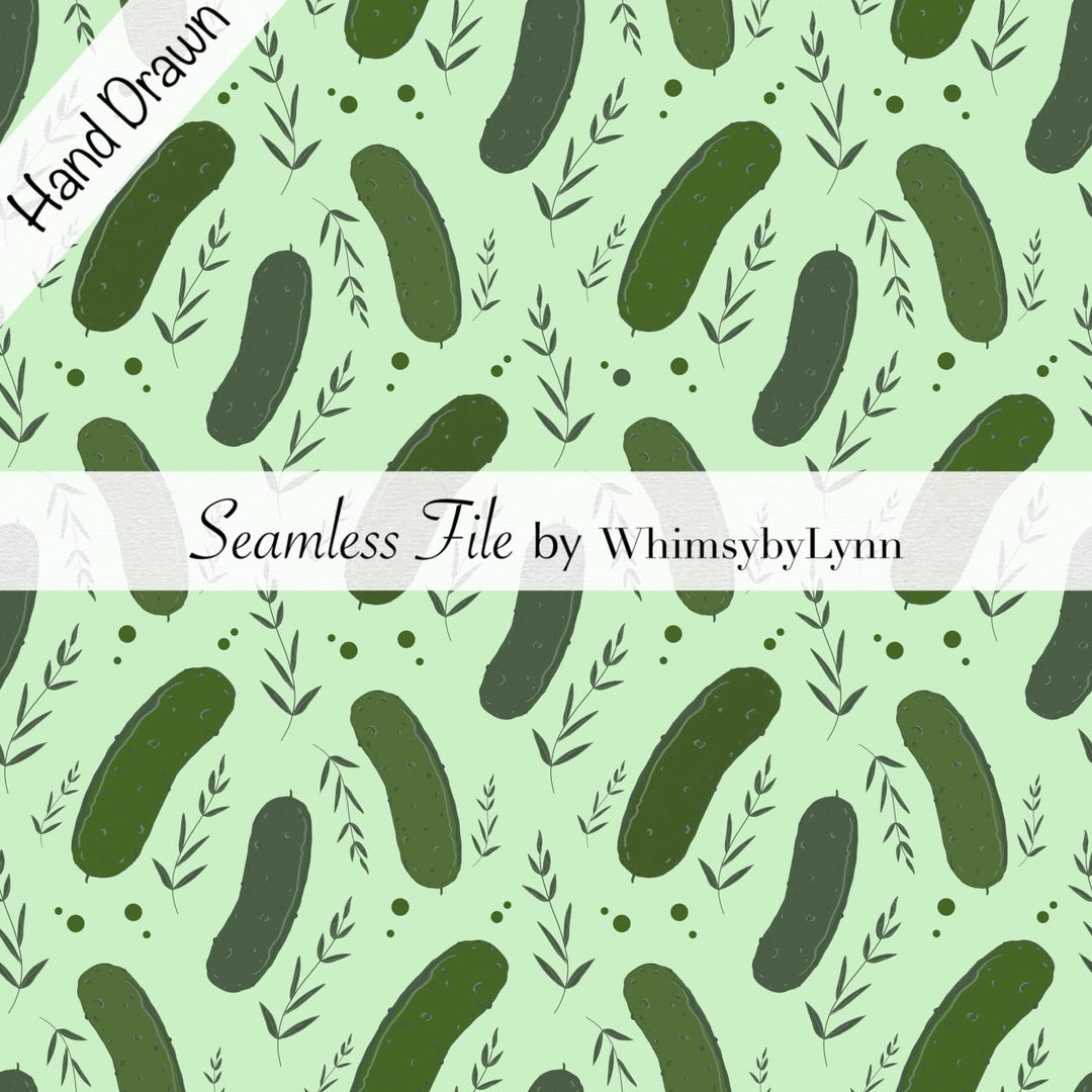 Seamless Pickle Pattern - Etsy