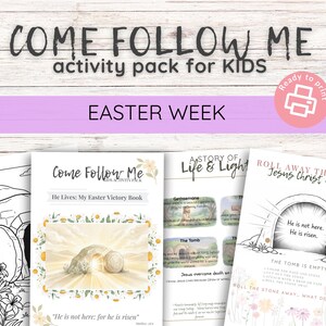 Easter Week Activity Packet for Kids | Christian Holy Week Printable (Digital Download)