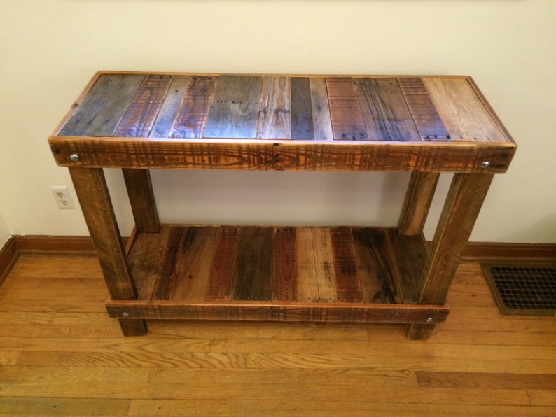 Pallet Wood Bar Side Table Kitchen Island Handmade Etsy