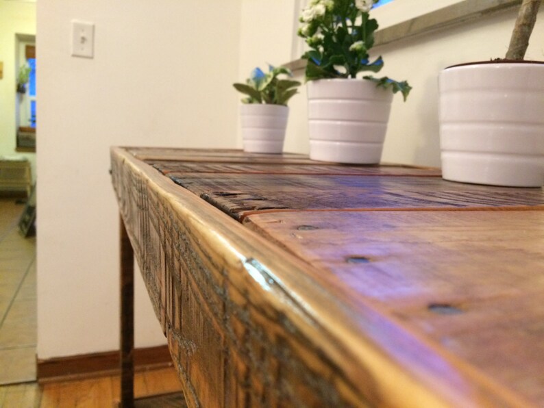 Pallet Wood Bar Side Table Kitchen Island Handmade Etsy