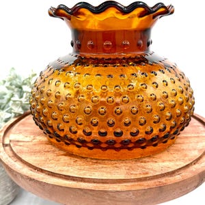 Hurricane Lamp Shade 7 Amber - Etsy