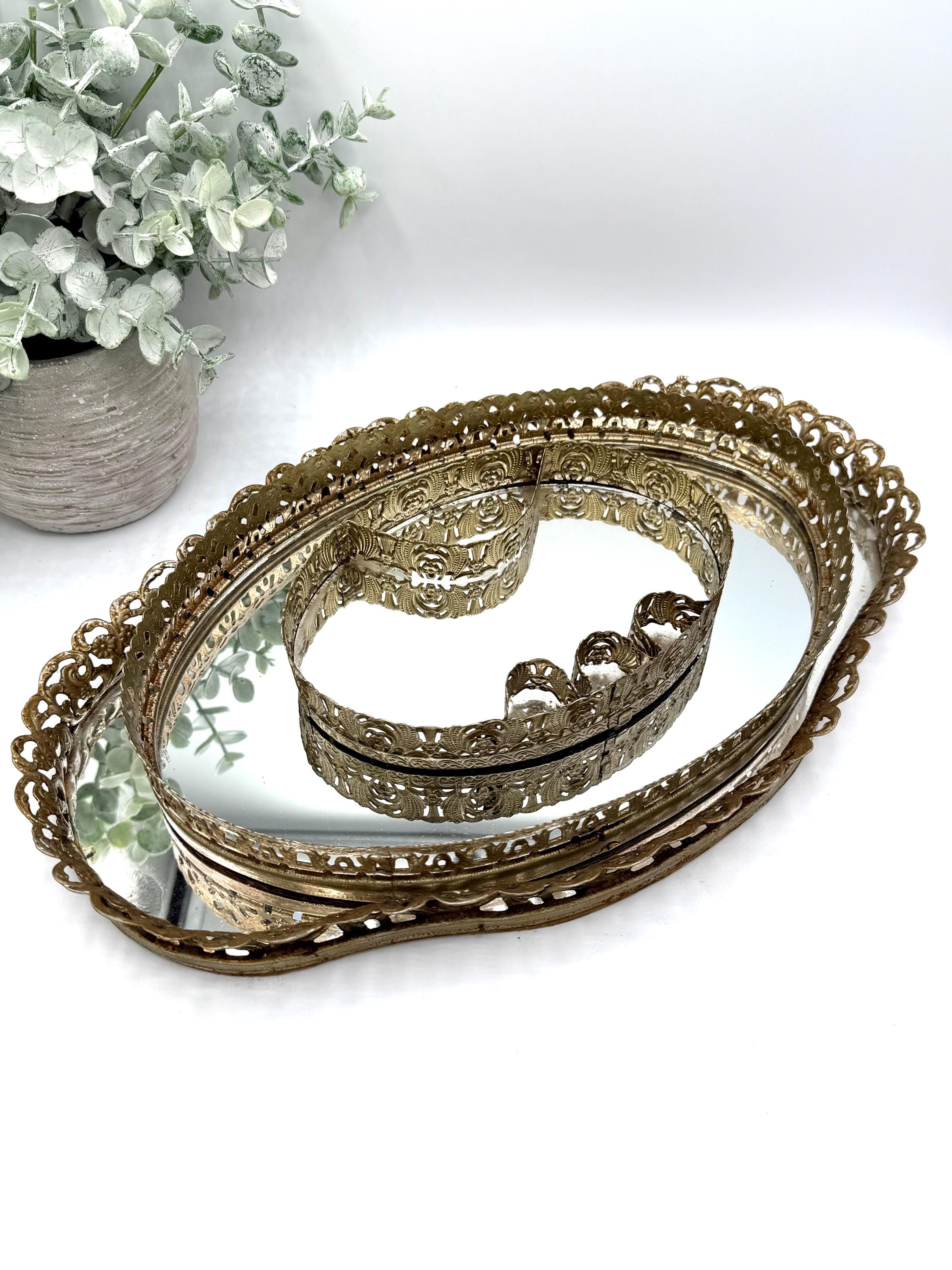 Vintage Mirror Tray - Etsy