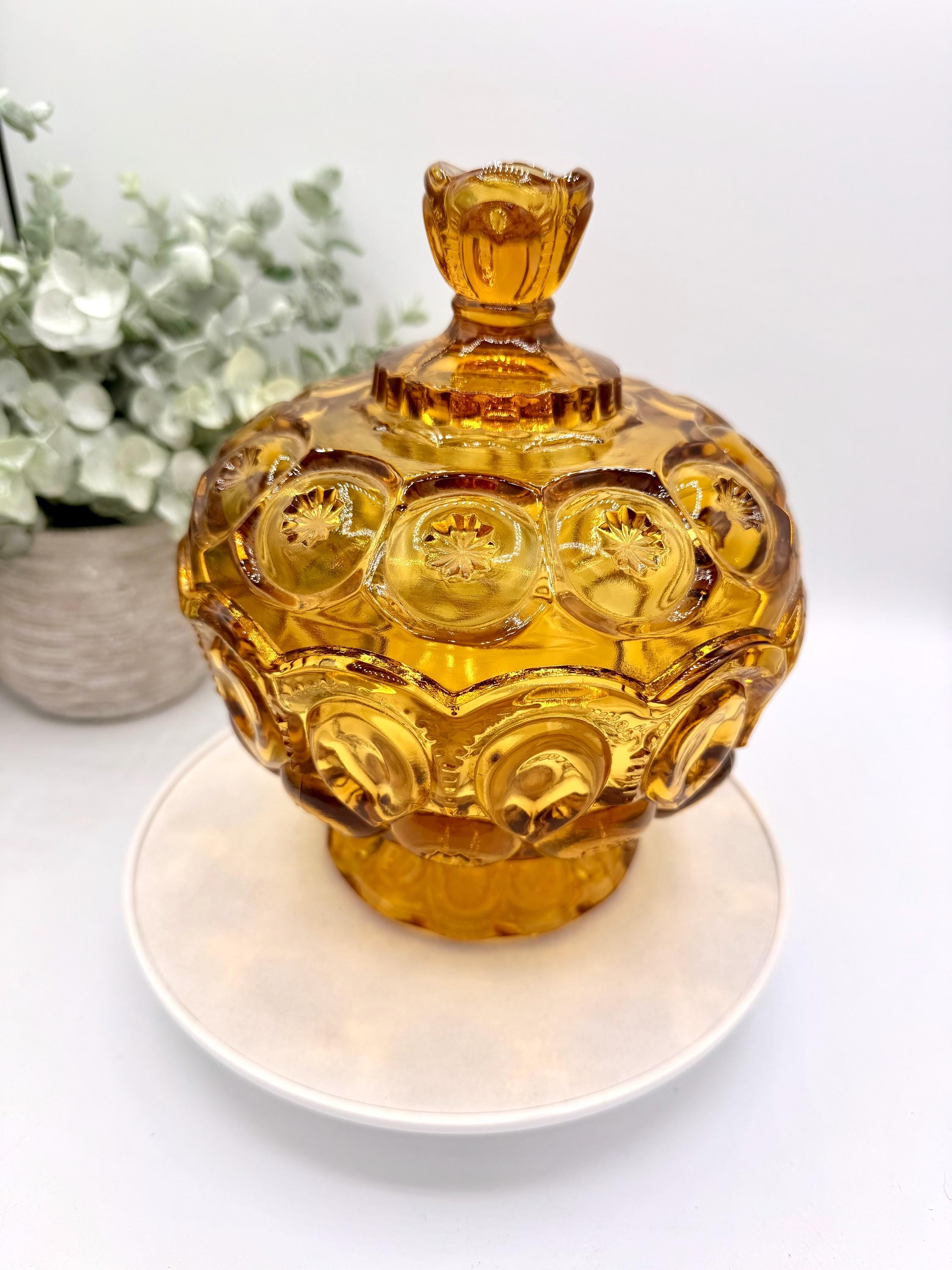 Le Smith Amber Glass - Etsy