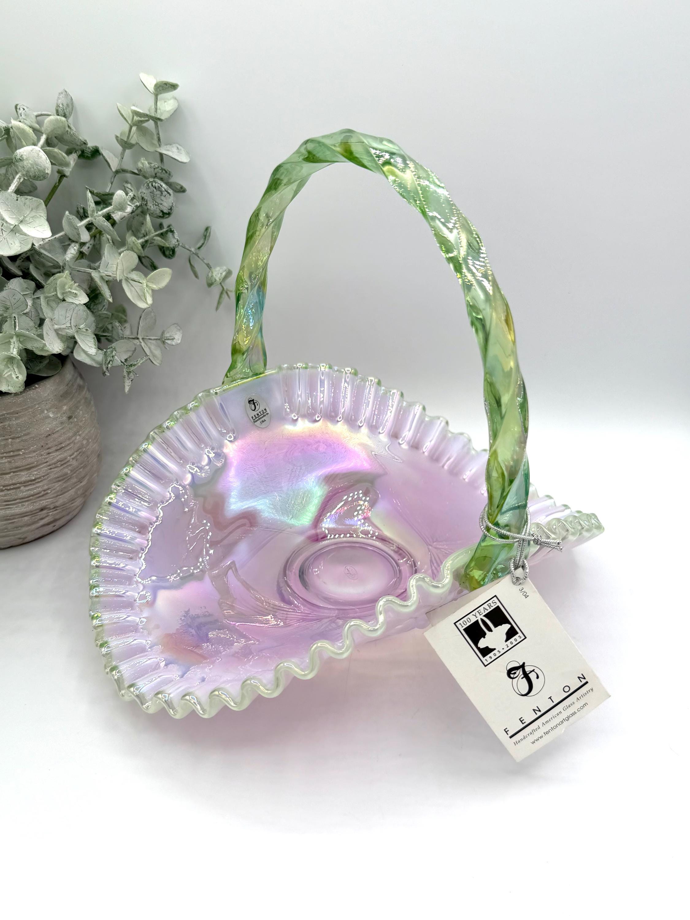 Green Fenton Glass - Etsy