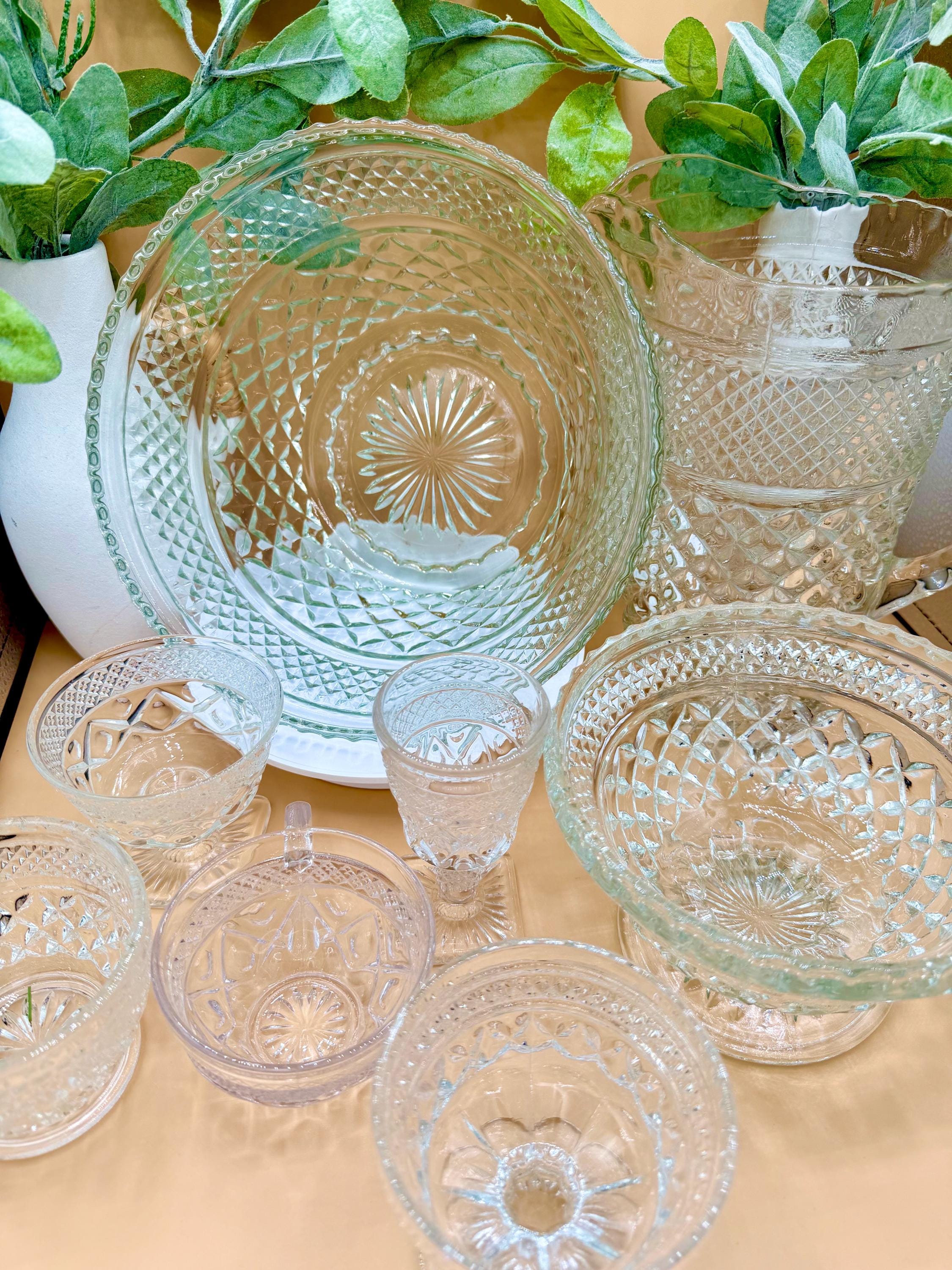 Vintage Anchor Hocking Wexford Glassware - Etsy