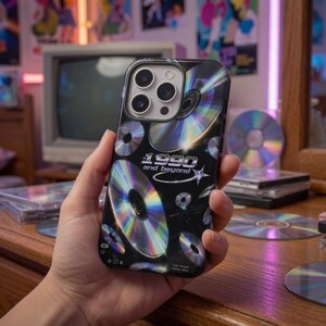1990 and Beyond CD Pattern Phone Case | Tough Case