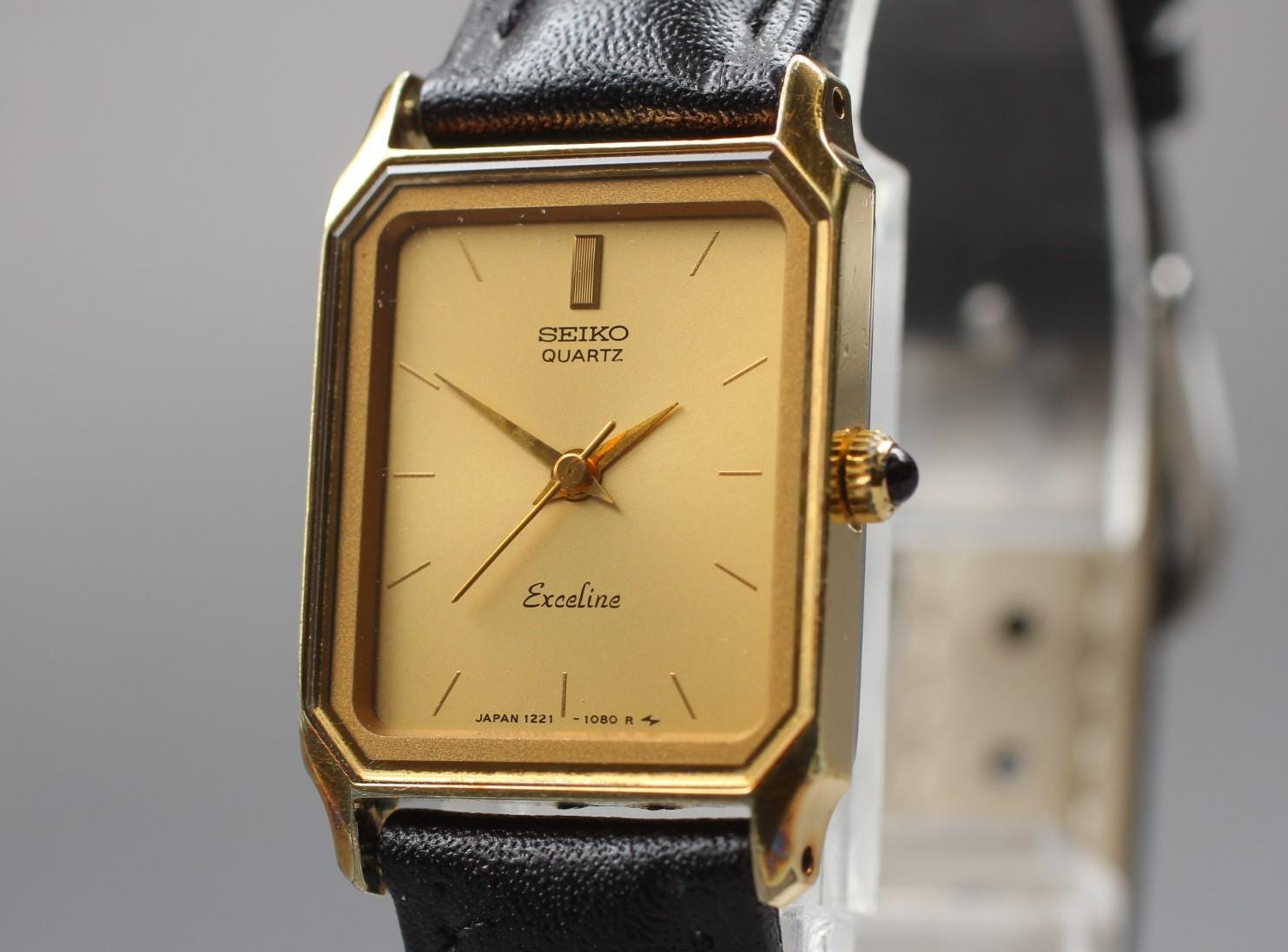 SEIKO Exceline クォーツ ゴールド SEIKO Exceline クォーツ ゴールド 美品 送料無料【電池交換済】 SEIKO