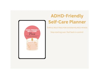 Pflegeplaner-Bundle | ADHS, Wellness & beschäftigte Mütter | 3-in-1 ruhiges Routinesystem
