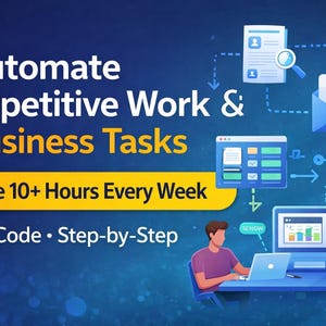 Automatyzuj powtarzalną pracę i zadania biznesowe – oszczędzaj ponad 10 godzin tygodniowo (bez kodu)