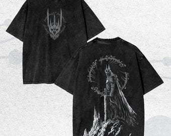 Camiseta vintage lavada con estampado de fantasía, regalo para amantes de la ficción, camiseta con estampado único, cP042eWb