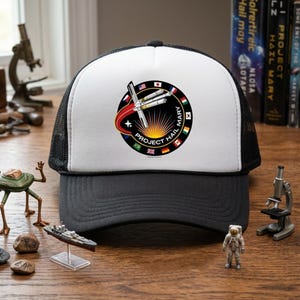 Cappellino da camionista Project Hail Mary Patch, cappello da libro di fantascienza e fantasy, regalo per amanti dei libri, aZ26LcQc