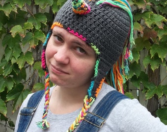 Unicorn hat pattern, crochet unicorn hat PDF pattern multiple sizes