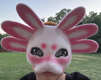 Cute axolotl therian mask! HQ (high quality)