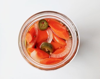 Authentic Mexican Pickled Carrots – Spicy Taqueria-Style, Small Batch, Handcrafted