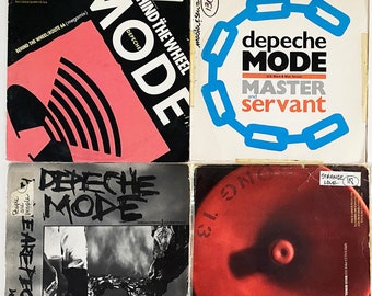 DEPECHE MODE lot of 6 12" Maxi Singles Vinyl Records | Rare Disco Deejay Remixes | People are People, Master and Servant + more! (Lot #043)