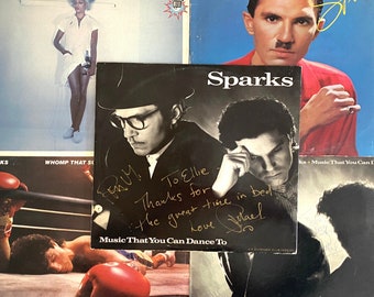 Ultra Rare SPARKS 2 Autographed! + Red Vinyl! | 5 Record Lot w/Deejay Only Record Release Party Feedback Sheet | 12" Maxi Discs & LPs (#027)