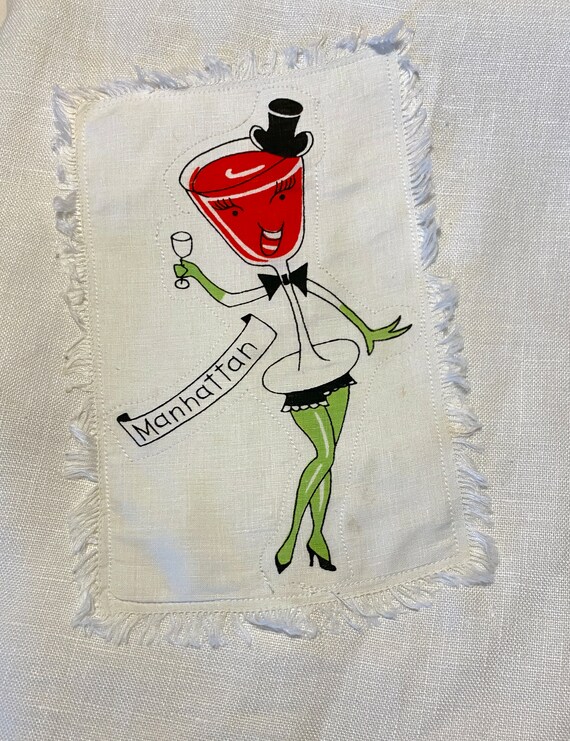 Vintage Cocktails Applique Dress! | Cute Manhatta… - image 7