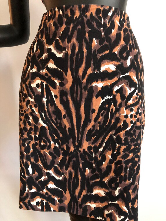 Vintage Leopard Mini Skirt | Rockabilly Pin Up Bo… - image 6