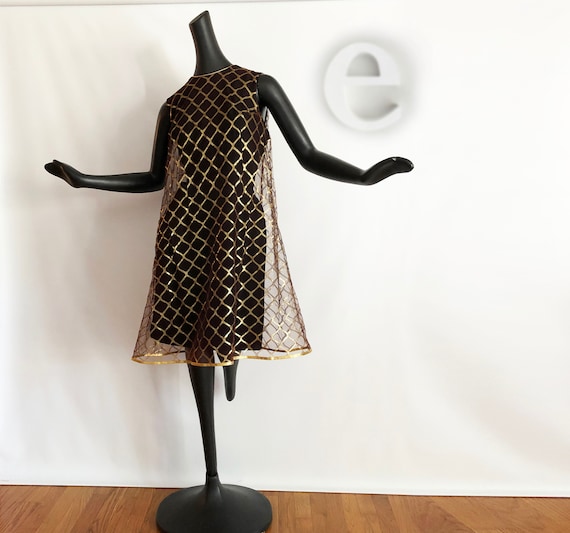 Vintage 60s MOD Party Dress! Rockabilly Pin up Bombshell  Sexy Fitted  Sheath + Sexy See-though Sheer Gold Metallic Overlay Swing Style  - Etsy