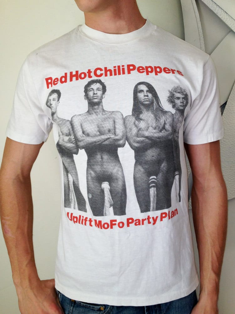 1980s Red Hot Chili Peppers Socks on Cocks Tee Shirt RHCP Vintage