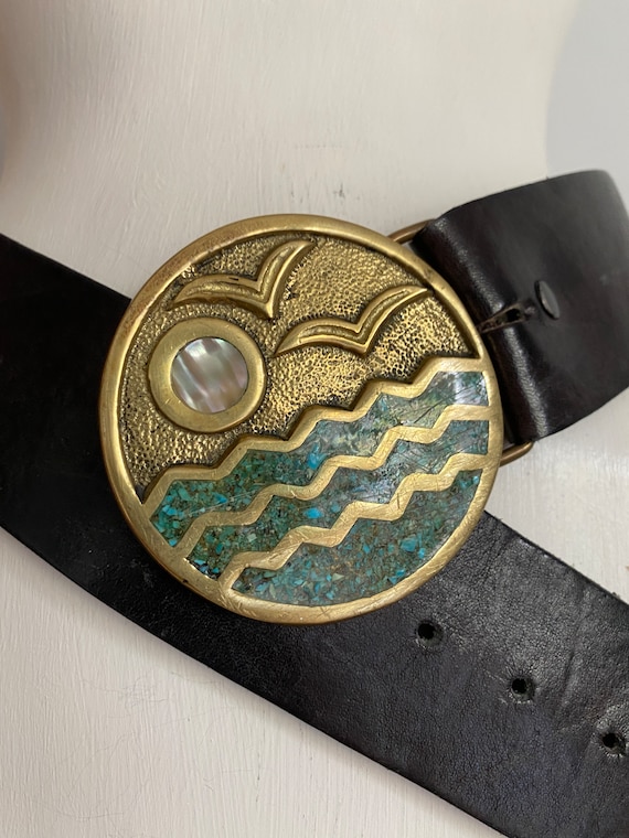 RARE vtg 60s 70s Hippie Belt! | Unisex Hippie Boh… - image 3