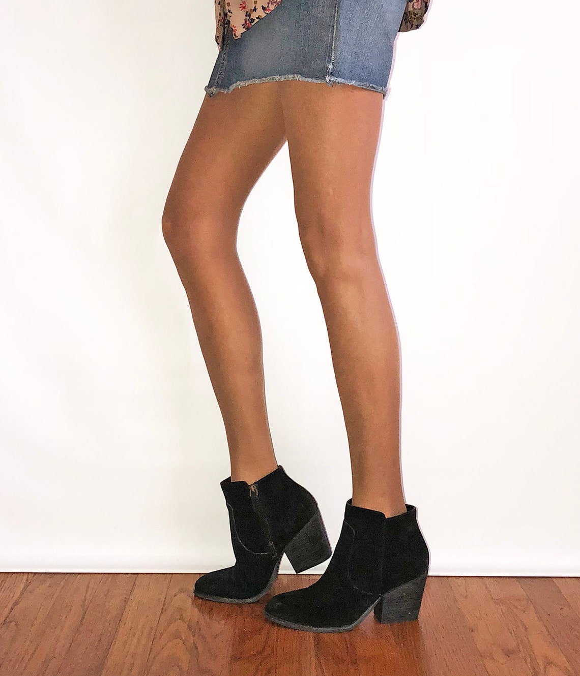 block black booties