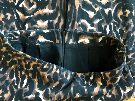 Vintage Leopard Mini Skirt | Rockabilly Pin Up Bo… - image 8
