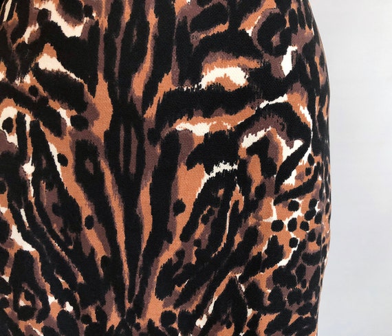 Vintage Leopard Mini Skirt | Rockabilly Pin Up Bo… - image 7