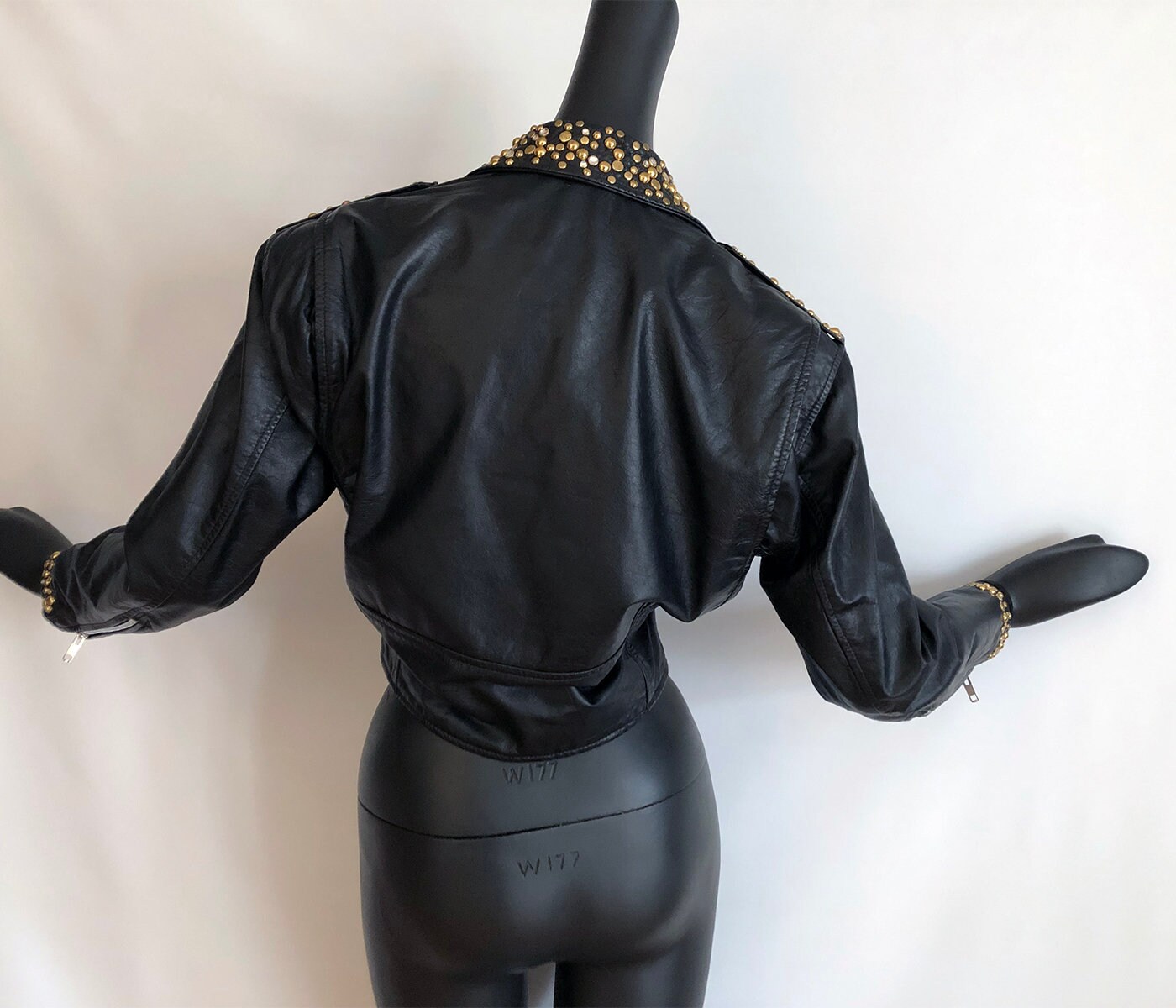 Vintage Studded Leather Moto Jacket | Sexy Rad Punk Rocker Vintage Studded Leather Moto Jacket | Sexy Rad Punk Rocker