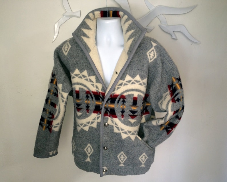 Pendleton Style Vintage 80s Jacket Mens or Unisex Southwest Etsy