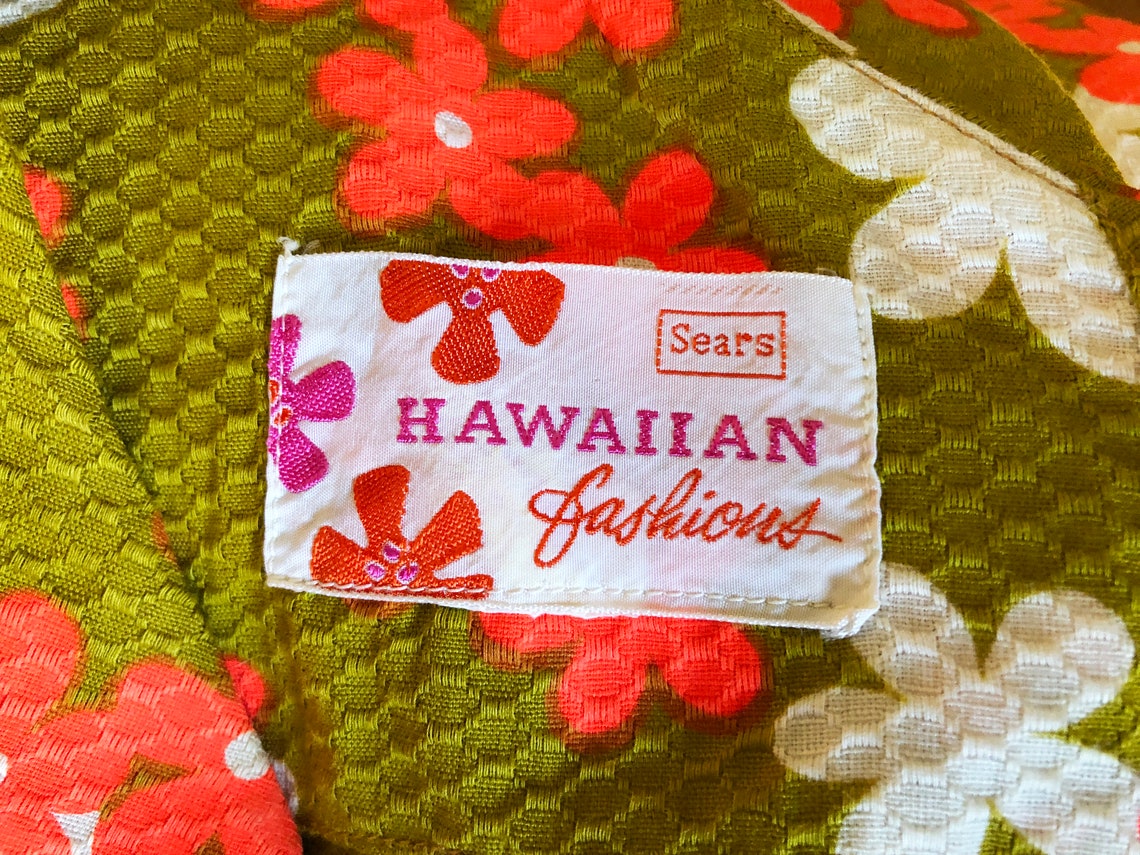Vintage 60s 70s Hawaiian Maxi Dress | Tiki Oasis Hukilau Luau Beach ...