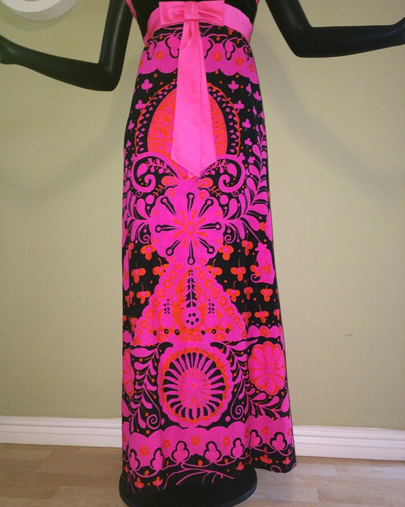 1 or 2 MOD Hippie 60s Hawaiian Beach Wedding Maxi… - image 4