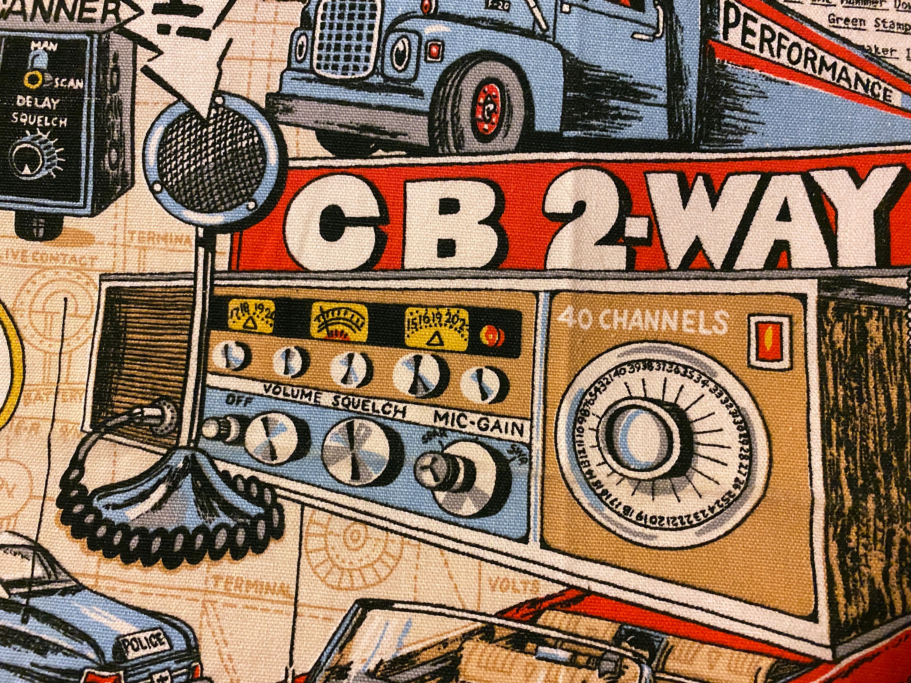Hebilla Cobra CB Radios, Frente, Hebilla de los años 70 con…